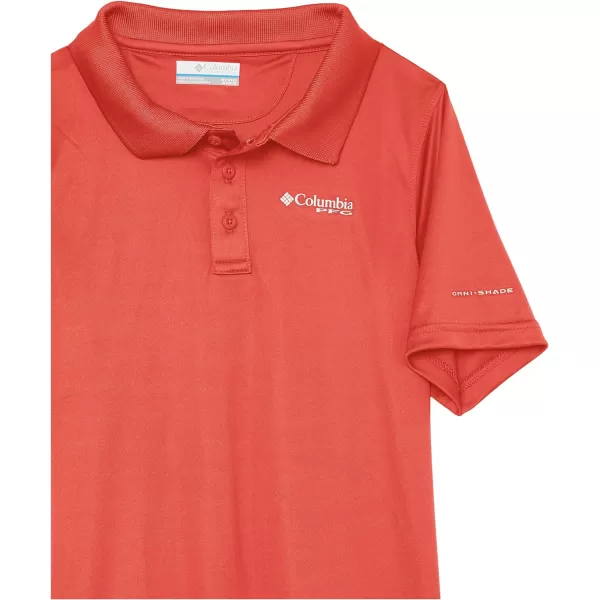 Columbia Boys Slack Tide PoloSunset Red