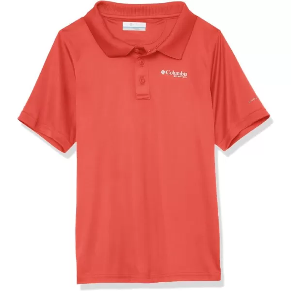 Columbia Boys Slack Tide PoloSunset Red