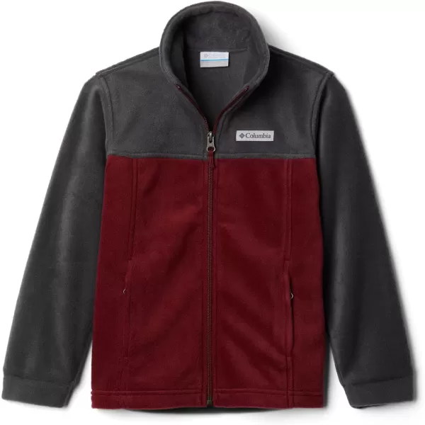 Columbia Boys Steens Mt Ii Fleece JacketRed Jasper Shark