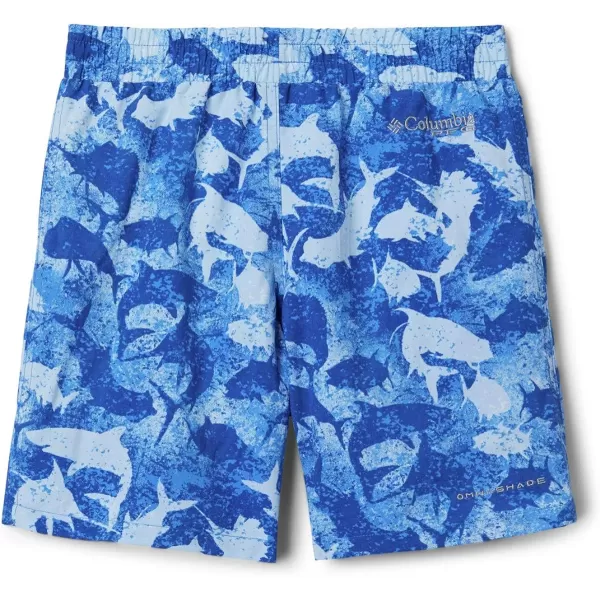 Columbia Boys Super Backcast ShortVivid Blue Inside Out Camo