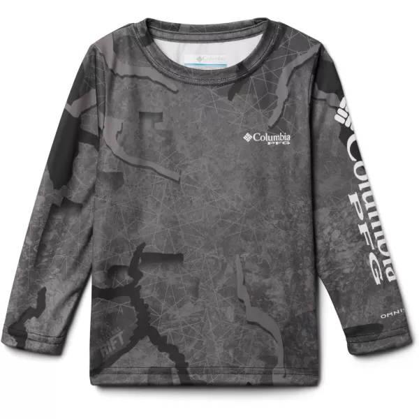 Columbia Boys Super Terminal Tackle Long SleeveBlack Realtree Rift