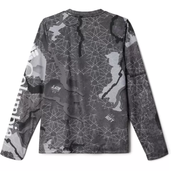 Columbia Boys Super Terminal Tackle Long SleeveBlack Realtree Rift