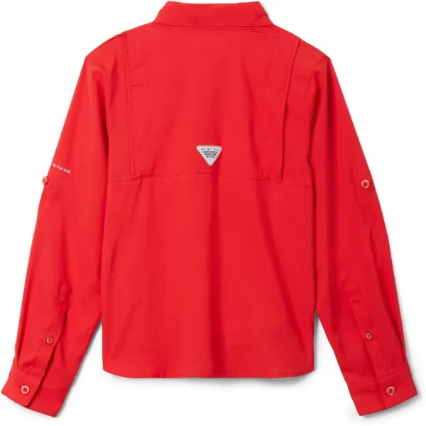 Columbia Boys Tamiami Long Sleeve ShirtRed Spark