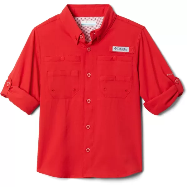 Columbia Boys Tamiami Long Sleeve ShirtRed Spark