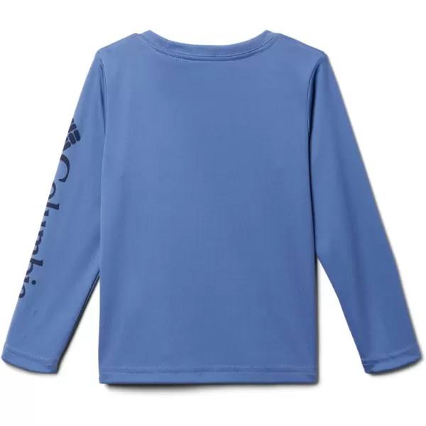 Columbia Boys Terminal Tackle Long Sleeve TeeBluebellCollegiate Navy Logo