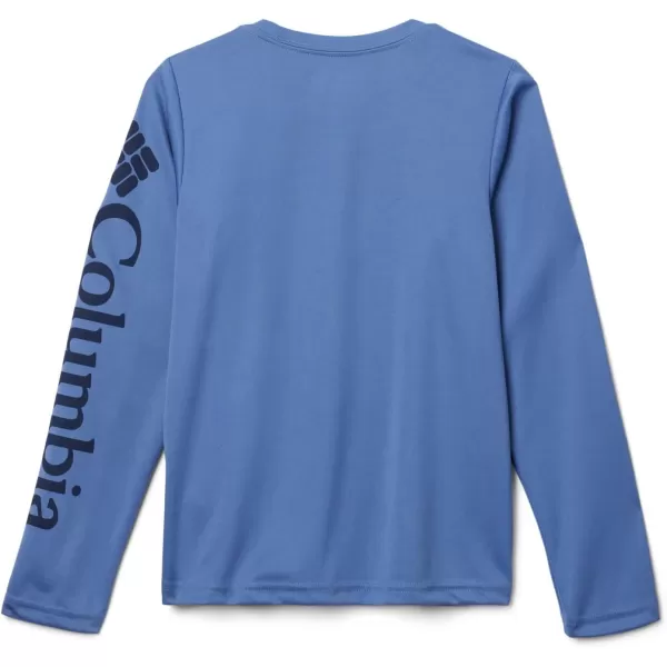 Columbia Boys Terminal Tackle Long Sleeve TeeBluebellCollegiate Navy Logo