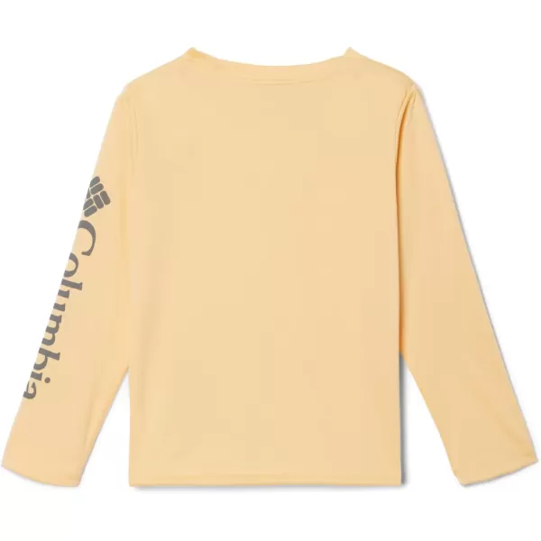 Columbia Boys Terminal Tackle Long Sleeve TeeCocoa ButterCity Grey Logo