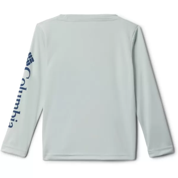 Columbia Boys Terminal Tackle Long Sleeve TeeCool GreenCarbon Logo