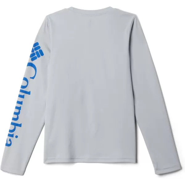 Columbia Boys Terminal Tackle Long Sleeve TeeCool GreyVivid Blue