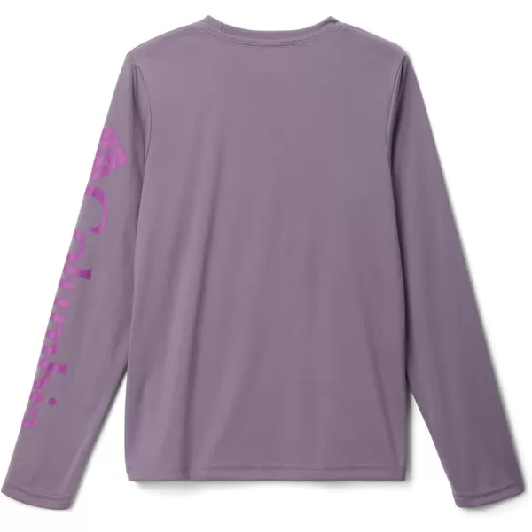 Columbia Boys Terminal Tackle Long Sleeve TeeGranite PurpleBerry Jam