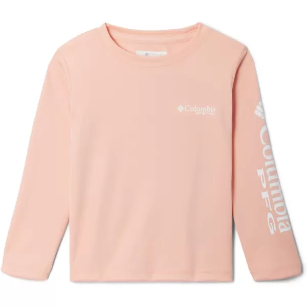 Columbia Boys Terminal Tackle Long Sleeve TeeLight CoralWhite Logo