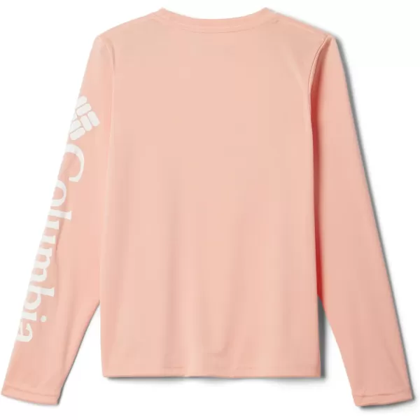 Columbia Boys Terminal Tackle Long Sleeve TeeLight CoralWhite Logo