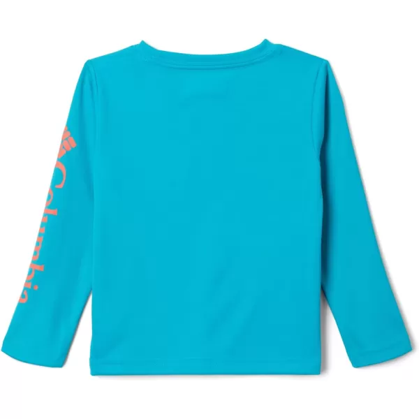 Columbia Boys Terminal Tackle Long Sleeve TeeOcean TealCorange Logo