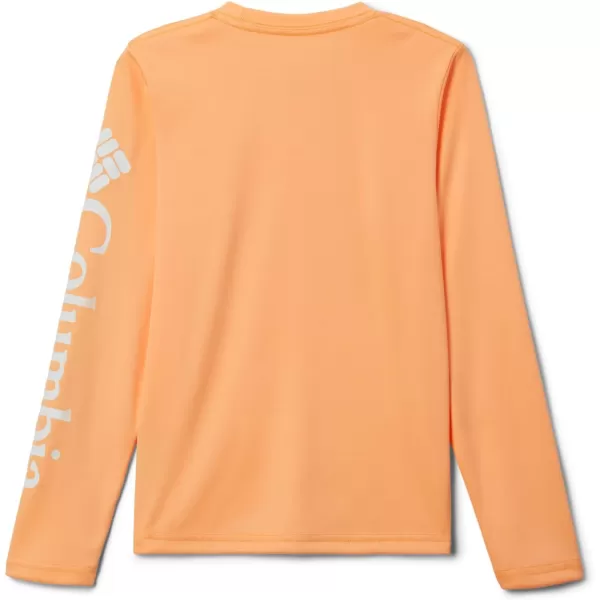 Columbia Boys Terminal Tackle Long Sleeve TeeOrange GlowWhite