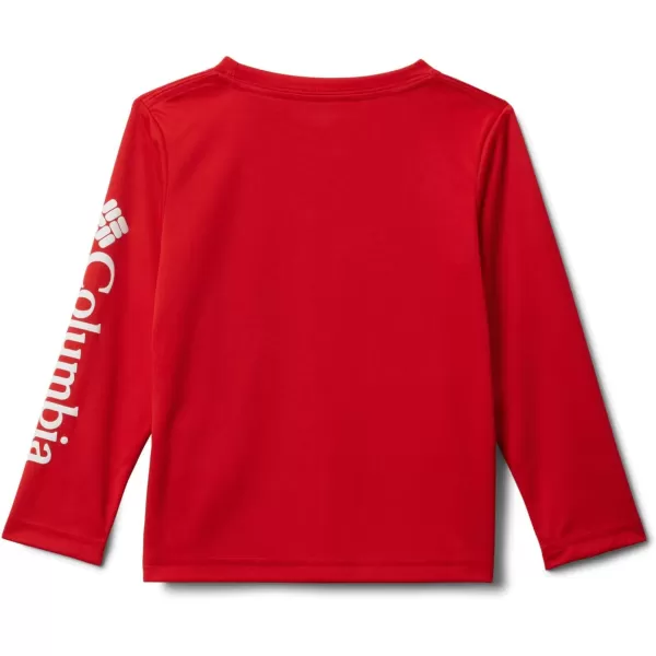 Columbia Boys Terminal Tackle Long Sleeve TeeRed Spark