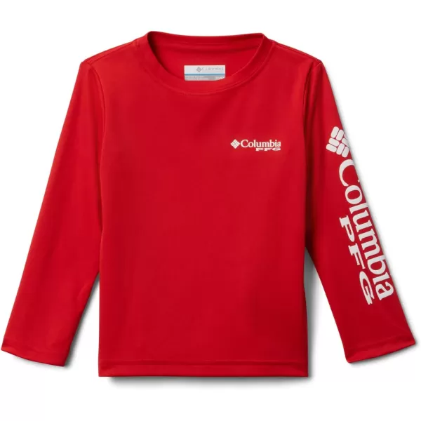 Columbia Boys Terminal Tackle Long Sleeve TeeRed Spark