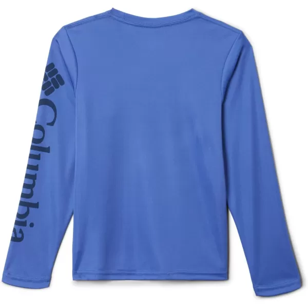 Columbia Boys Terminal Tackle Long Sleeve TeeViolet SeaCarbon Logo