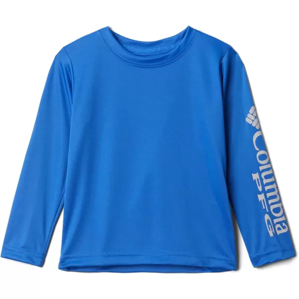 Columbia Boys Terminal Tackle Long Sleeve TeeVivid BlueCool Grey