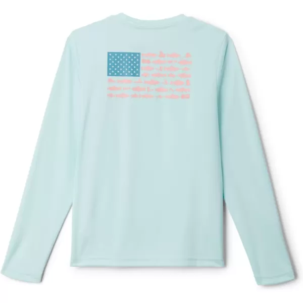 Columbia Boys Terminal Tackle PFG Fish Flag Long SleeveIcy MornPfg Fish Flag Trout  Flies
