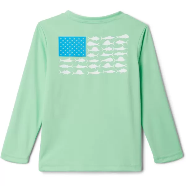 Columbia Boys Terminal Tackle PFG Fish Flag Long SleeveOcean MintPfg Flag Offshore Slam