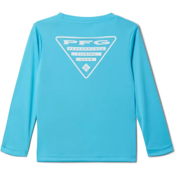 Columbia Boys Terminal Tackle PFG Triangle Logo Long SleeveAtollWhite