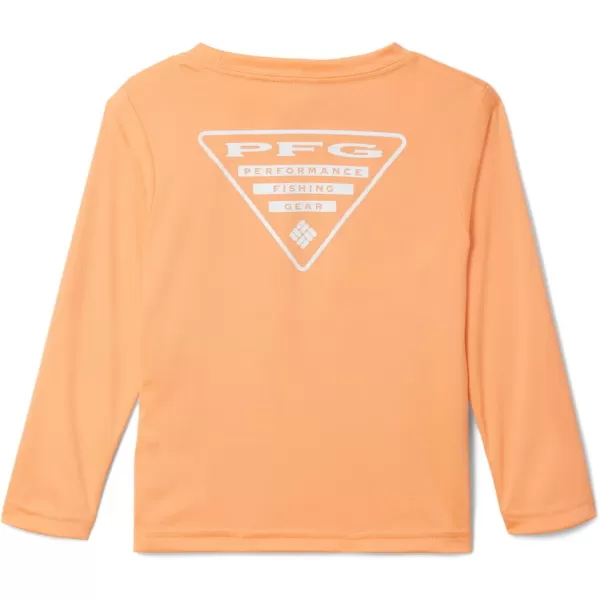 Columbia Boys Terminal Tackle PFG Triangle Logo Long SleeveBright NectarWhite