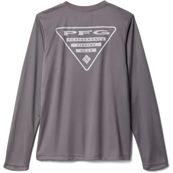 Columbia Boys Terminal Tackle PFG Triangle Logo Long SleeveCity GreyCool Grey