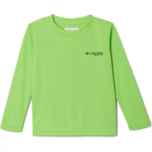 Columbia Boys Terminal Tackle PFG Triangle Logo Long SleeveGreen MambaBlack