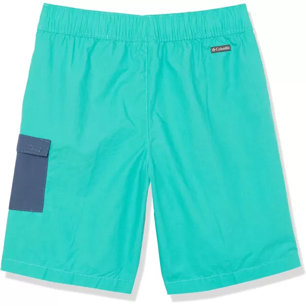 Columbia Boys Washed Out Cargo ShortBright AquaDark Mountain