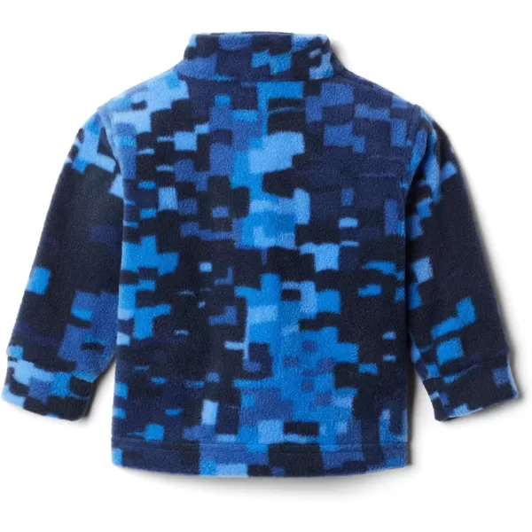 Columbia Boys Zing Iii Fleece JacketBaby Boys Bright Indigo Weave Print