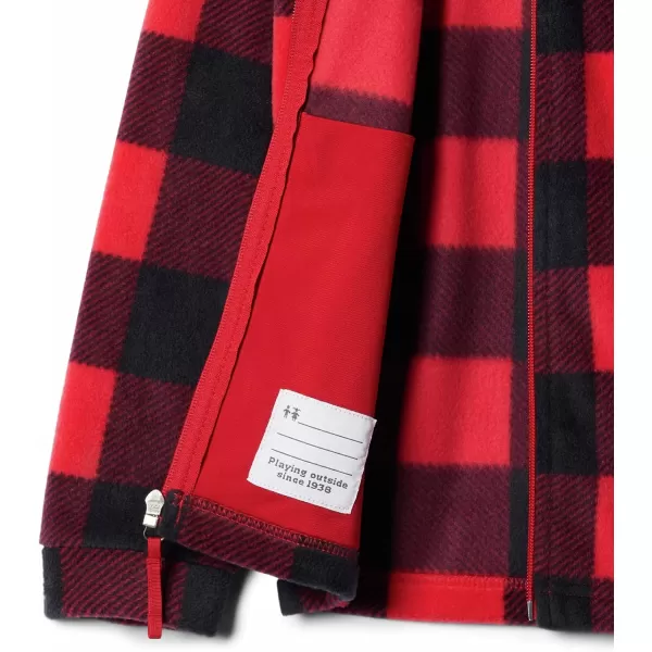 Columbia Boys Zing Iii Fleece JacketBaby Boys Mountain Red Check Print