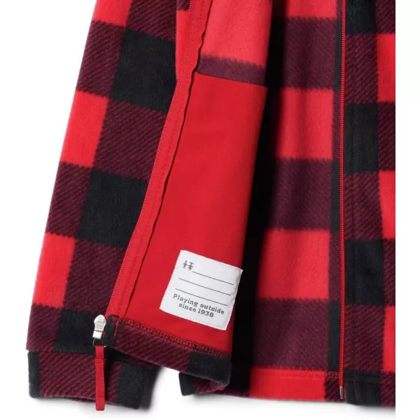 Columbia Boys Zing Iii Fleece JacketBaby Boys Mountain Red Check Print