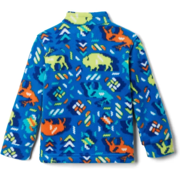 Columbia Boys Zing Iii Fleece JacketBig Boys Bright Indigo Buffaloroam