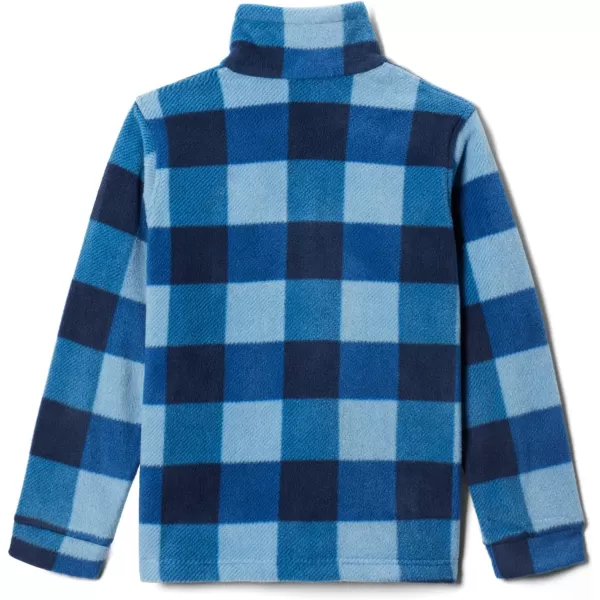 Columbia Boys Zing Iii Fleece JacketBig Boys Bright Indigo Check Multi