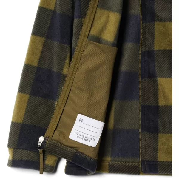 Columbia Boys Zing Iii Fleece JacketBig Boys New Olive Check B Print