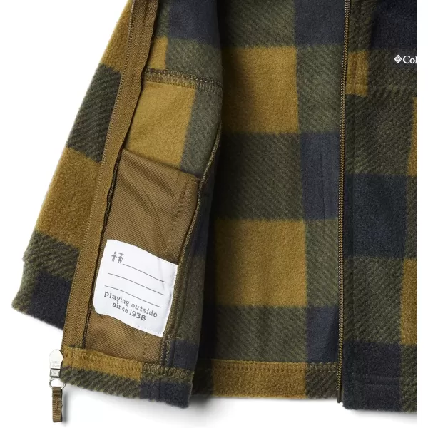 Columbia Boys Zing Iii Fleece JacketBig Boys New Olive Check B Print