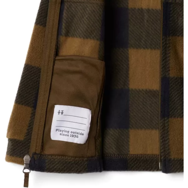 Columbia Boys Zing Iii Fleece JacketBig Boys New Olive Check B Print