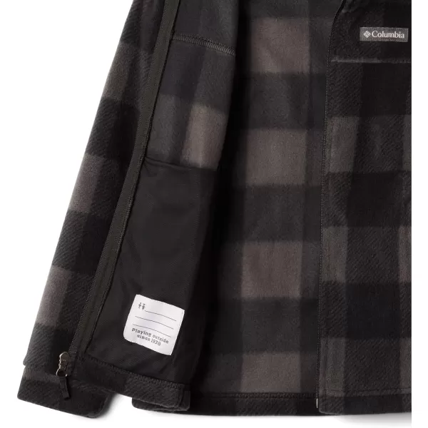 Columbia Boys Zing Iii Fleece JacketBlack Check B Print