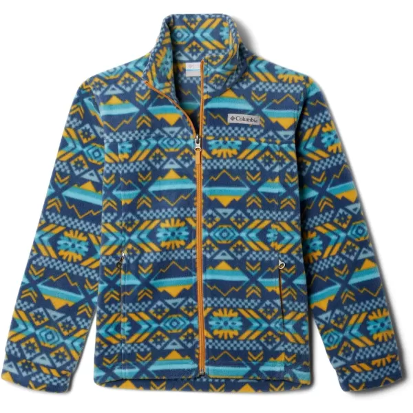 Columbia Boys Zing Iii Fleece JacketDark Mountain Checkered Peaks