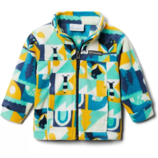 Columbia Boys Zing Iii Fleece JacketLittle Boys Deep Marine Summer Escape