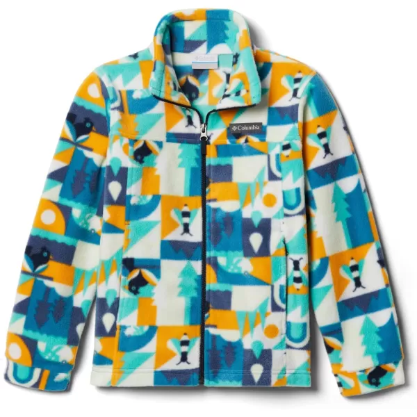 Columbia Boys Zing Iii Fleece JacketLittle Boys Deep Marine Summer Escape