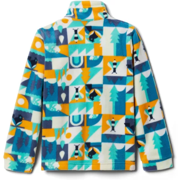 Columbia Boys Zing Iii Fleece JacketLittle Boys Deep Marine Summer Escape