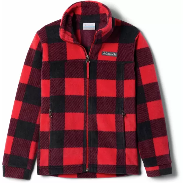 Columbia Boys Zing Iii Fleece JacketLittle Boys Mountain Red Check B Print