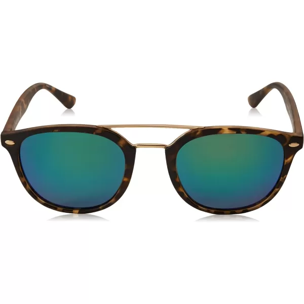 Columbia Firecamp Round SunglassesMatte TortoiseGreen Flash Polarized