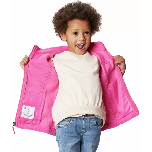 Columbia Girls Benton Springs Fleece JacketPink IcePink