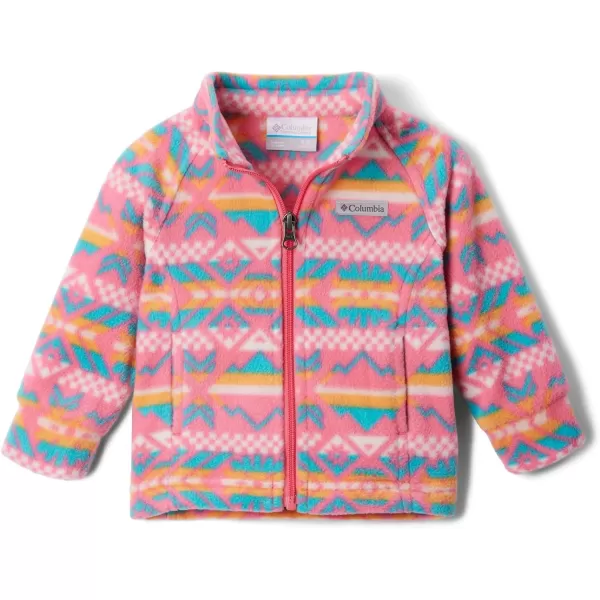 Columbia Girls Benton Springs Ii Printed Fleece JacketBig Girls Camellia Rose Checkered Peaks