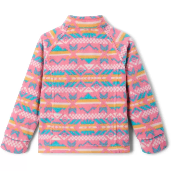 Columbia Girls Benton Springs Ii Printed Fleece JacketBig Girls Camellia Rose Checkered Peaks