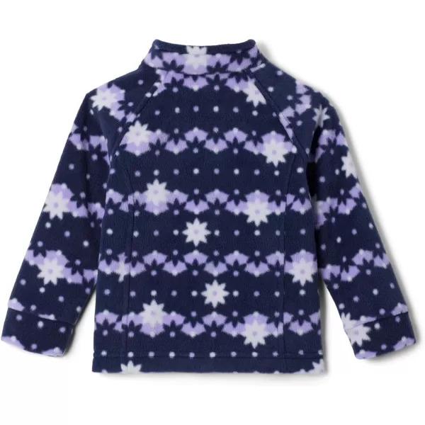 Columbia Girls Benton Springs Ii Printed Fleece JacketBig Girls Dark Nocturnal Daisy Dot