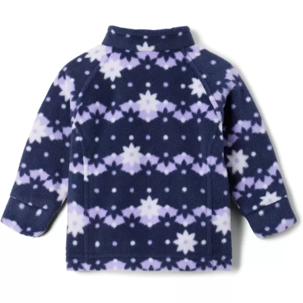 Columbia Girls Benton Springs Ii Printed Fleece JacketBig Girls Dark Nocturnal Daisy Dot