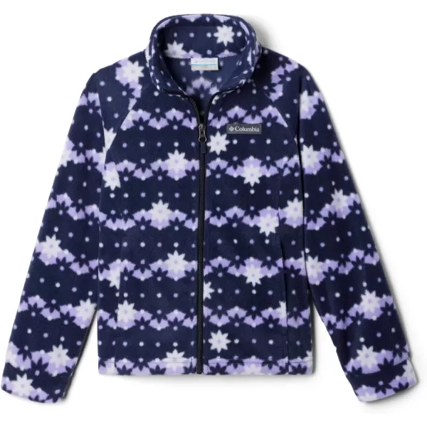 Columbia Girls Benton Springs Ii Printed Fleece JacketBig Girls Dark Nocturnal Daisy Dot